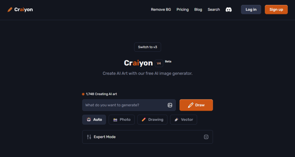 craiyon free ai image generator